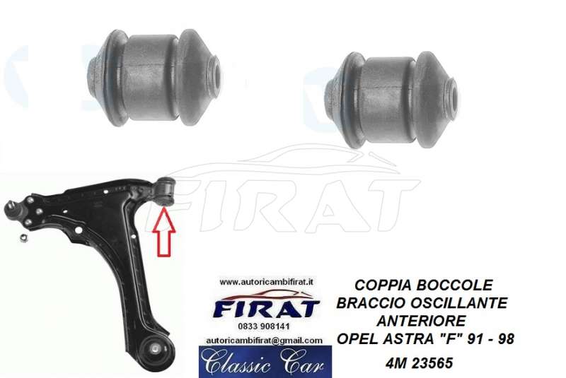 BOCCOLA BRACCIO OSCILLANTE OPEL ASTRA F 91 - 98 ANT. (23565) - Clicca l'immagine per chiudere